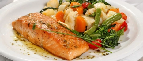 Imagem Salmão Grelhado com Legumes